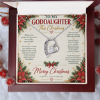 To My Goddaughter - Christmas Forever Love Necklace