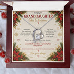 To My Granddaughter - Christmas Forever Love Necklace