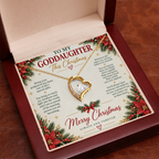 To My Goddaughter - Christmas Forever Love Necklace