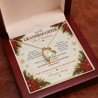 To My Granddaughter - Christmas Forever Love Necklace