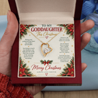 To My Goddaughter - Christmas Forever Love Necklace