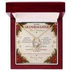 To My Granddaughter - Christmas Forever Love Necklace