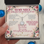 To My Niece - Never Forget How Remarkable You Are Eternal Hope Necklace