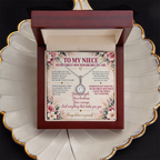 To My Niece - Never Forget How Remarkable You Are Eternal Hope Necklace