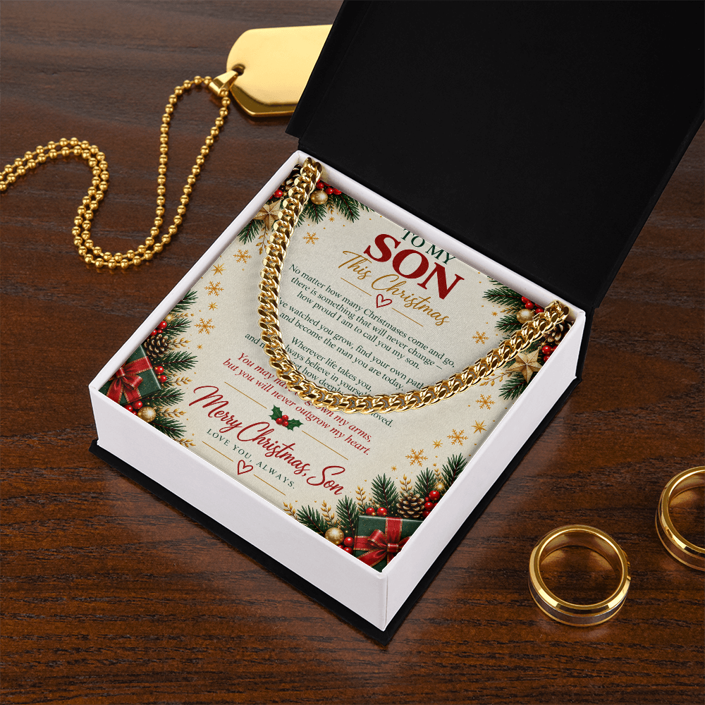 To My Son - Christmas Cuban Link Chain