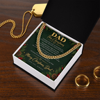To My Dad - Christmas Cuban Link Chain