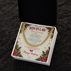 To My Son-in-Law - Christmas Cuban Link Chain