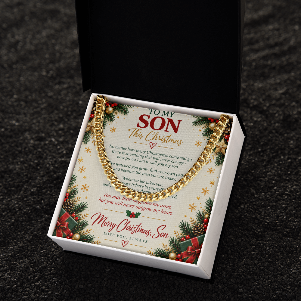 To My Son - Christmas Cuban Link Chain