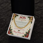 To My Son - Christmas Cuban Link Chain