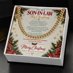 To My Son-in-Law - Christmas Cuban Link Chain