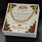 To My Son - Christmas Cuban Link Chain