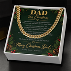 To My Dad - Christmas Cuban Link Chain