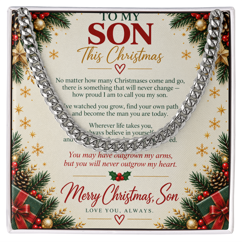To My Son - Christmas Cuban Link Chain