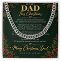 To My Dad - Christmas Cuban Link Chain