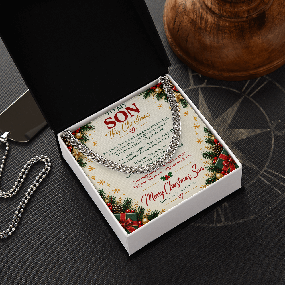 To My Son - Christmas Cuban Link Chain