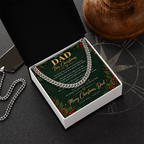 To My Dad - Christmas Cuban Link Chain
