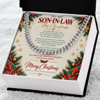 To My Son-in-Law - Christmas Cuban Link Chain