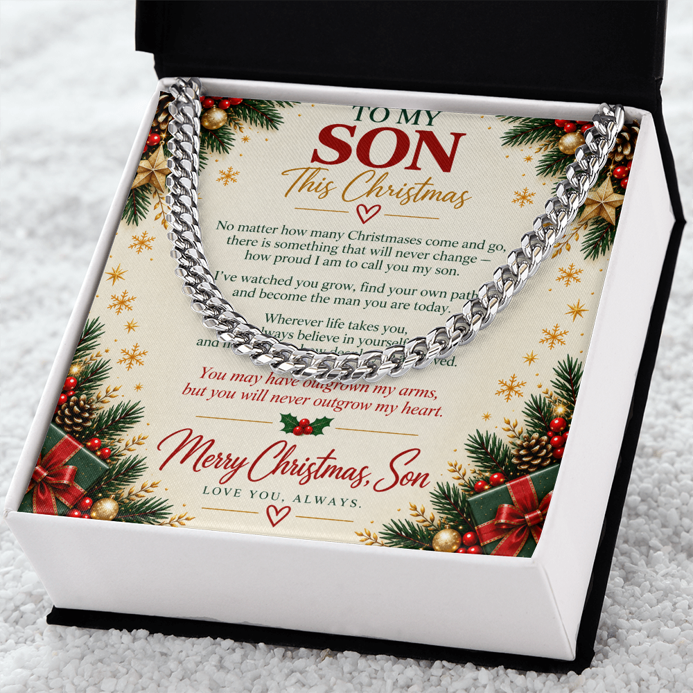 To My Son - Christmas Cuban Link Chain