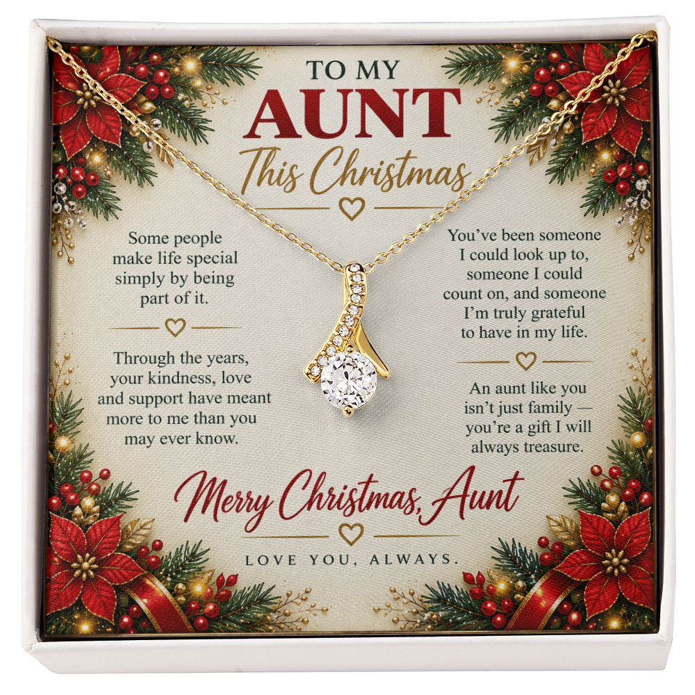 To My Aunt - Christmas Alluring Beauty Necklace