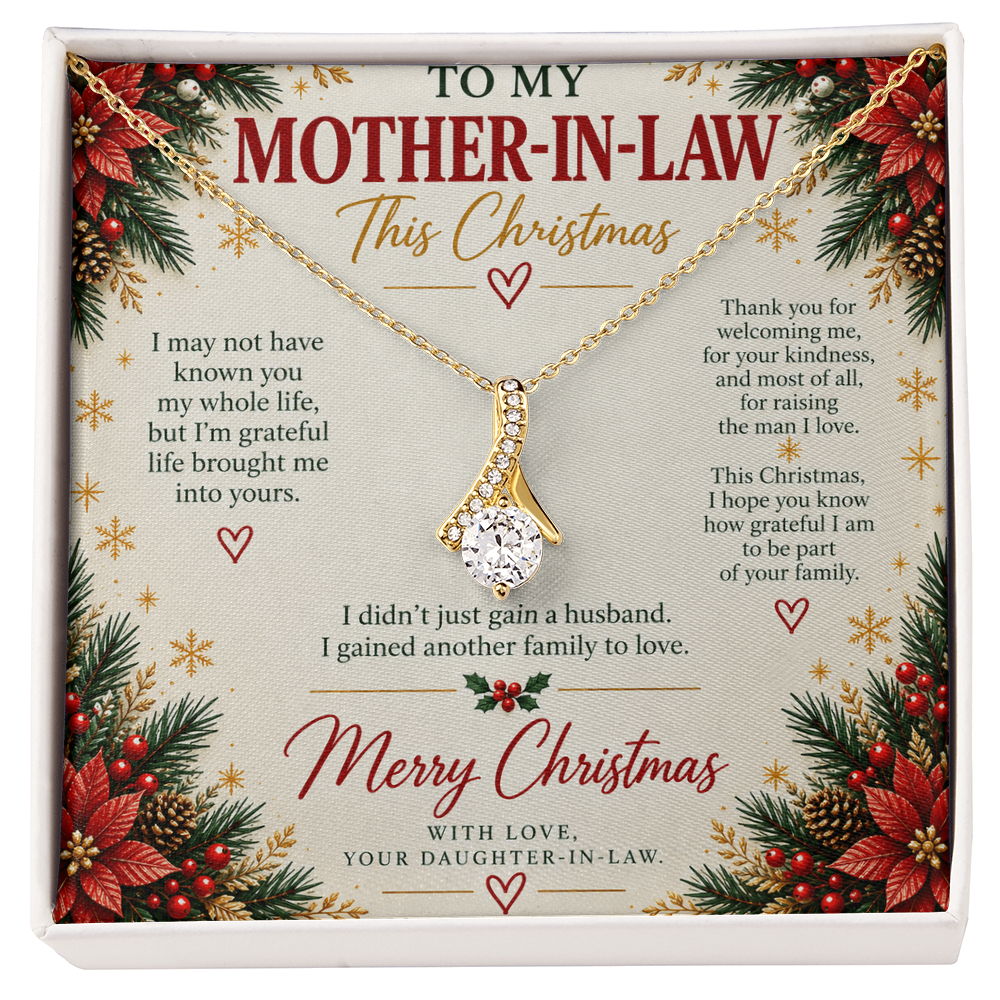 To My Mother-in-Law - Christmas Alluring Beauty Necklace