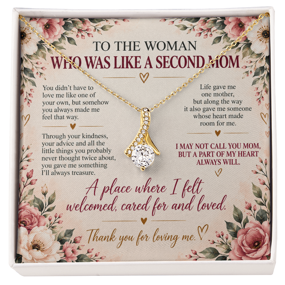 To The Woman Who Was Like A Second Mom - Alluring Beauty Necklace