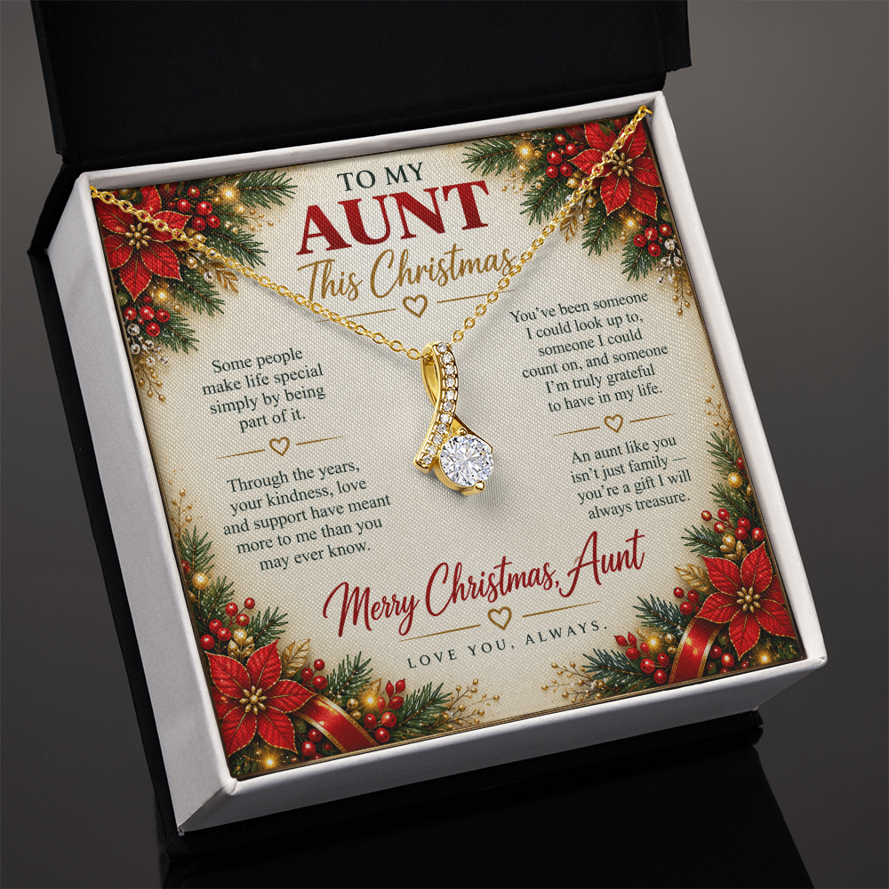 To My Aunt - Christmas Alluring Beauty Necklace