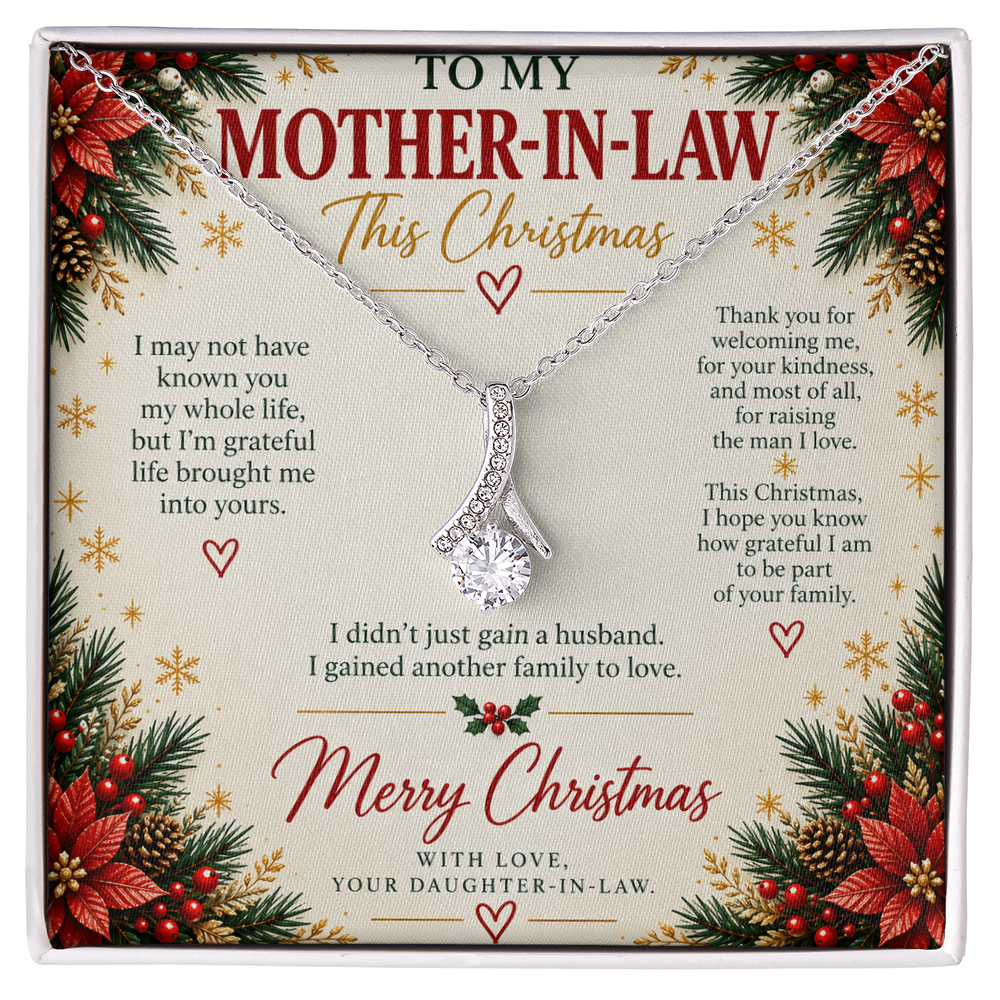 To My Mother-in-Law - Christmas Alluring Beauty Necklace