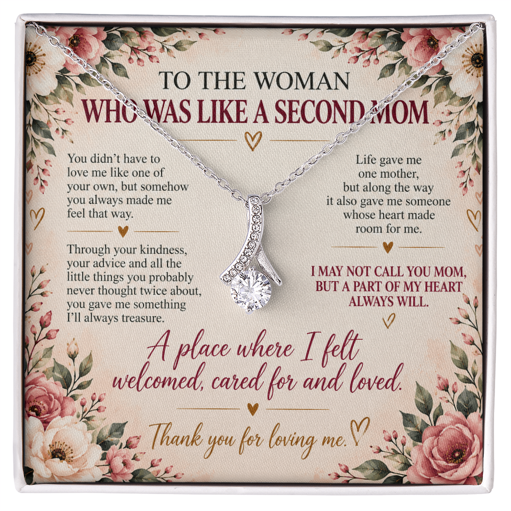 To The Woman Who Was Like A Second Mom - Alluring Beauty Necklace