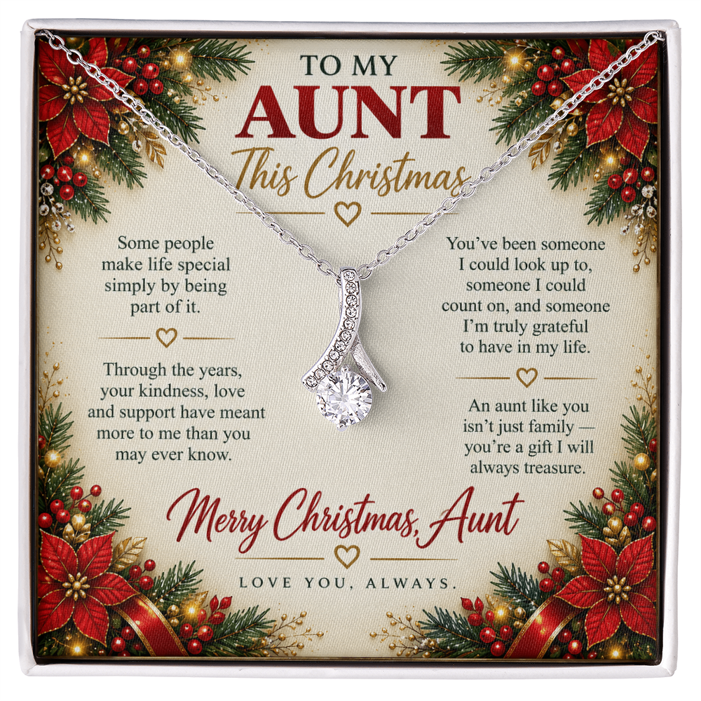 To My Aunt - Christmas Alluring Beauty Necklace