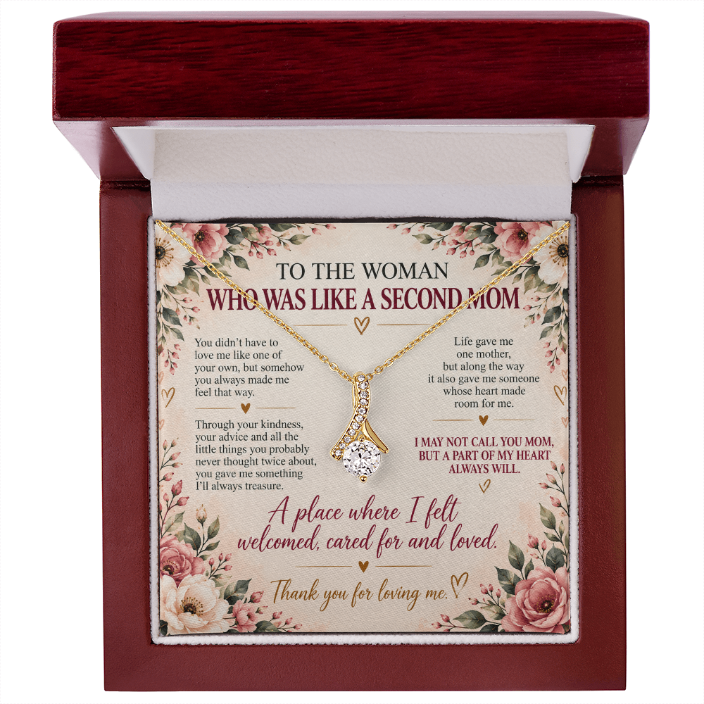 To The Woman Who Was Like A Second Mom - Alluring Beauty Necklace