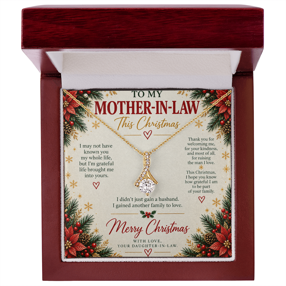 To My Mother-in-Law - Christmas Alluring Beauty Necklace