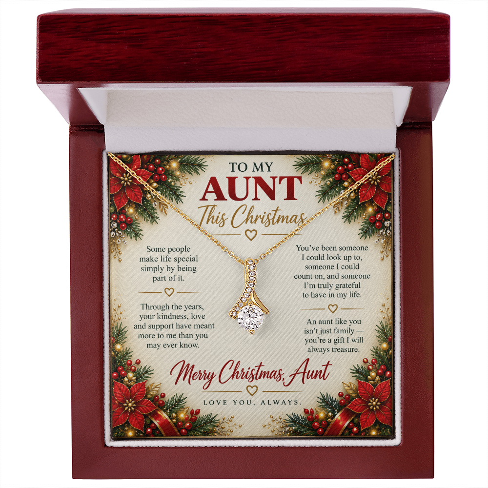 To My Aunt - Christmas Alluring Beauty Necklace