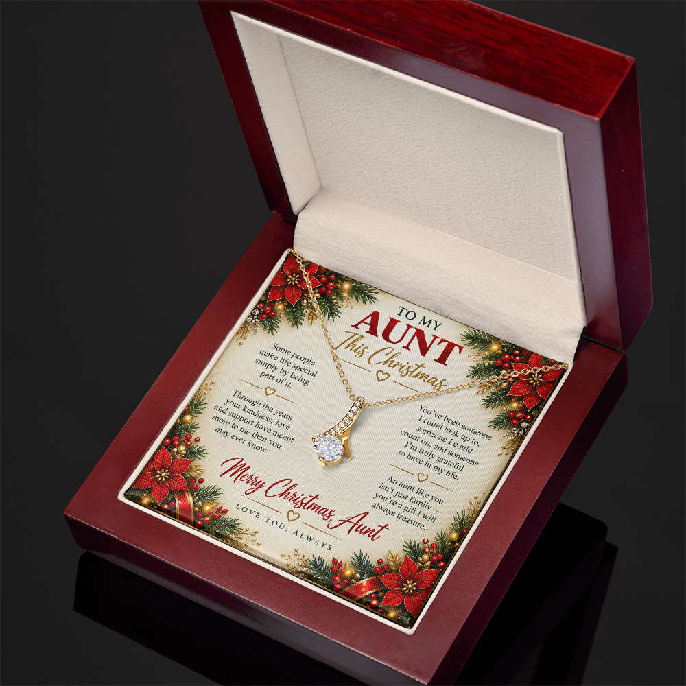 To My Aunt - Christmas Alluring Beauty Necklace