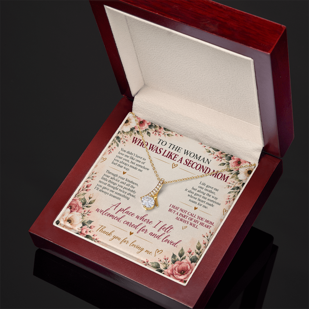 To The Woman Who Was Like A Second Mom - Alluring Beauty Necklace