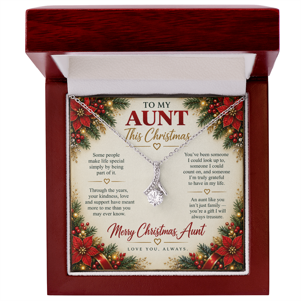 To My Aunt - Christmas Alluring Beauty Necklace