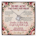 To My Aunt - Part Family, Part Friend Love Knot Necklace