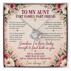 To My Aunt - Part Family, Part Friend Love Knot Necklace