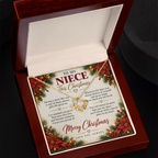 To My Niece - Christmas Love Knot Necklace