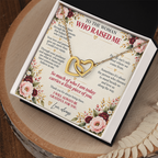 To The Woman Who Raised Me - Interlocking Hearts Necklace