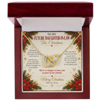 To My Future Daughter-in-Law - Christmas Interlocking Hearts Necklace