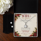 To My Wife - Christmas Eternal Hope Necklace & Earring Set