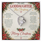 To My Goddaughter - Christmas Forever Love Necklace