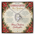 To My Goddaughter - Christmas Forever Love Necklace