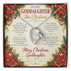 To My Goddaughter - Christmas Forever Love Necklace