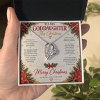 To My Goddaughter - Christmas Forever Love Necklace