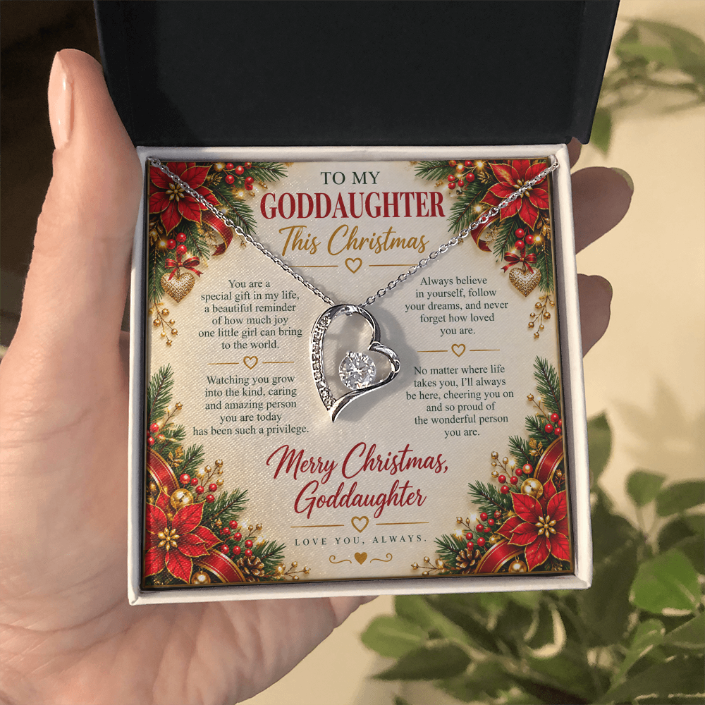To My Goddaughter - Christmas Forever Love Necklace