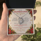 To My Granddaughter - Christmas Forever Love Necklace