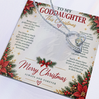 To My Goddaughter - Christmas Forever Love Necklace