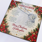 To My Goddaughter - Christmas Forever Love Necklace