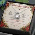 To My Granddaughter - Christmas Forever Love Necklace
